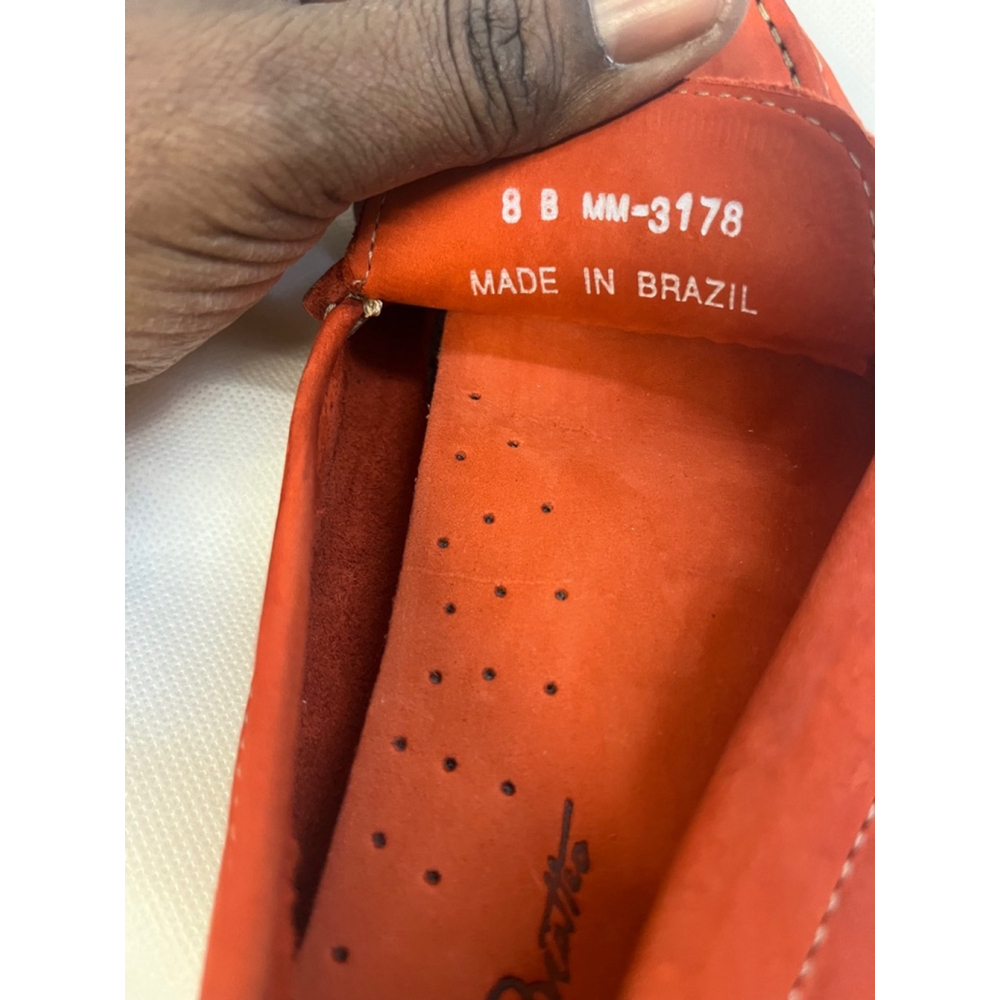 Massimo Matteo Firenze Women’s Penny Keeper, Orange Slip-On Loafers, Size 8B - Picture 7 of 8
